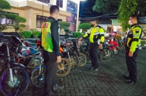 Respon dari Keresahan Masyarakat, Polres Situbondo Amankan Puluhan Sepeda Motor Balap Liar