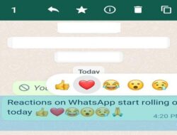 FITUR Baru Di WhatsApp, Berikut Cara React Chat Di WhatsApp Dengan Menggunakan 6 Emoji