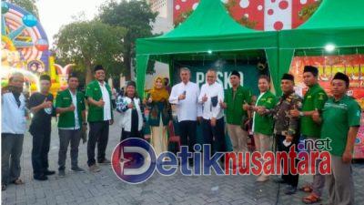 PC GP Ansor Dan PC Fatayat NU Nganjuk Gelar Pasar Rakyat Di Gor Begadung
