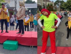 Bang Cholid dan Airin Mantan Walikota Tangerang Senam Bersama Warga