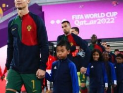 Bocah asal Indonesia Dampingi Ronaldo saat Laga Piala Dunia 2022