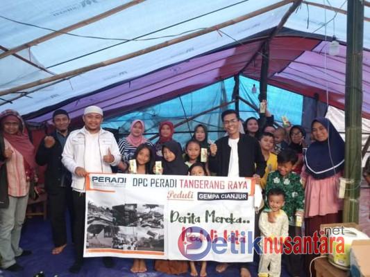DPC Peradi SAE Tangerang Raya Salurkan Bantuan Gempa Bumi Cianjur