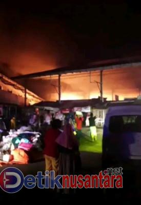 Pasar Penampungan Sapuran Wonosobo Terbakar