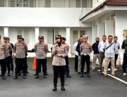 Wakapolres Cianjur Pimpin Apel Gabungan Kesiapan Pengamanan Unras dari Kelompok Aliansi Masyarakat Cianjur Menggugat