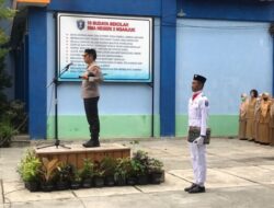 Pimpin Upacara Bendera di Sekolah, Kapolres Nganjuk Imbau untuk Tidak Mudah Terprovokasi Berita Hoax