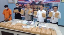 Satres Narkoba Polrestabes Palembang Amankan 30 kg Ganja dari Medan